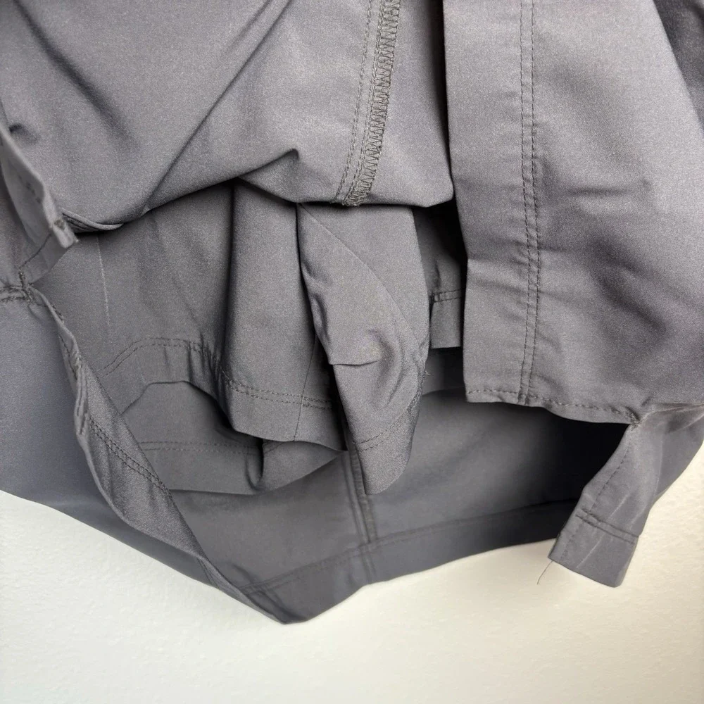 REI Women 6 Grey Skort Gorpcore Hiking Stretch Nylon